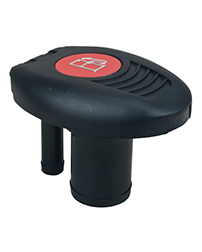 EPA Compliant Pressure Relief Fuel Fill with New Flip Top Cap Design - Straight Neck